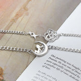 Silver Little Prince Pendant Couple Bracelet Love Gift