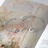 Silver Little Prince Pendant Couple Bracelet Love Gift