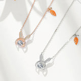Personalized Zircon Smart Rabbit Pendant Beauty Necklace XL829