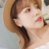 Small CZ Flower Clip-on Earrings for Women