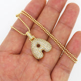 Hot Top Women Girls Initial Letter Necklace Copper Jewelry Gift
