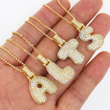 Hot Top Women Girls Initial Letter Necklace Copper Jewelry Gift