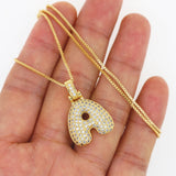 Hot Top Women Girls Initial Letter Necklace Copper Jewelry Gift