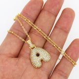 Hot Top Women Girls Initial Letter Necklace Copper Jewelry Gift