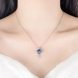 Women's Silver Star Moon Planet Necklace Gift