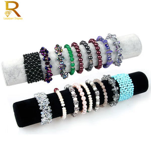 Gray Velvet Bracelet Display Jewelry Holder Stand