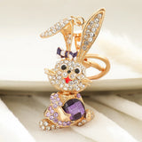 Rabbit Key Chain Alloy Bag Pendant Cartoon Gift