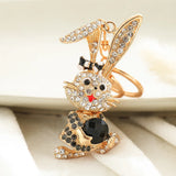 Rabbit Key Chain Alloy Bag Pendant Cartoon Gift