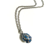 Enamel Easter Christmas Egg Pendant Necklace