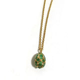 Enamel Easter Christmas Egg Pendant Necklace