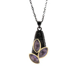 Purple Zircon Pendant Necklace 925 Stamp Jewelry