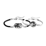 Silver Star Moon Sea Pendant Couple Bracelet Love Gift S290