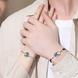 Silver Star Moon Sea Pendant Couple Bracelet Love Gift S290