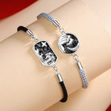 Silver Star Moon Sea Pendant Couple Bracelet Love Gift S290