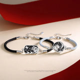 Silver Star Moon Sea Pendant Couple Bracelet Love Gift S290