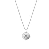 Silver Star Sun Moon Pendant Couple Necklace X392
