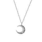 Silver Star Sun Moon Pendant Couple Necklace X392