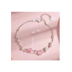 Sweet Kitten Claw Beads Bracelet Gift for Women