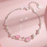 Sweet Kitten Claw Beads Bracelet Gift for Women