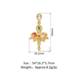 Zircon Set Ballet Dancing Girl Pendant Necklace for Jewelry Making