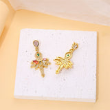 Zircon Set Ballet Dancing Girl Pendant Necklace for Jewelry Making
