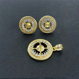 Pendant Earrings Set Fittings for Pearls Agate