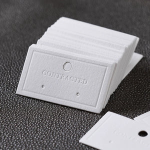 Customize Logo Jewelry Cards Label Hang Tags DIY Accessories