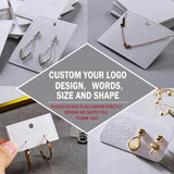 Customize Logo Jewelry Cards Label Hang Tags DIY Accessories
