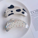 Acrylic Dog Rhinestone Hair Claw Clip for Women