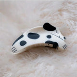 Acrylic Dog Rhinestone Hair Claw Clip for Women