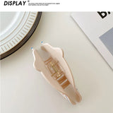Acrylic Dog Rhinestone Hair Claw Clip for Women