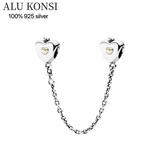 925 Sterling Silver Safety Chain for Charm Bracelet
