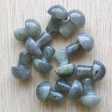 Natural Stone Mushroom Pendants Charms for DIY Jewelry Making 12pcs/lot