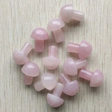 Natural Stone Mushroom Pendants Charms for DIY Jewelry Making 12pcs/lot