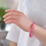 Ice Pink Opal Bracelet Women's Natural Powder Jade Bracelet