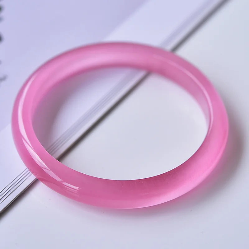Ice Pink Opal Bracelet Women's Natural Powder Jade Bracelet
