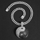 Men's Iced Out 13mm Cuban Chain Hip Hop Pendant Necklace