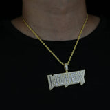Iced Out Bling Money Pendant Necklace Hip Hop Jewelry