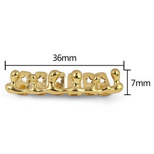 Iced Out Plated Hip Hop Grills Teeth Grillz Water Drip Grillz For Teeth Lower