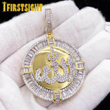 Iced Out Allah Necklace Pave Zircon CZ Pendant