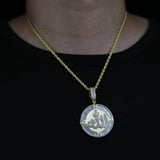 Iced Out Allah Necklace Pave Zircon CZ Pendant