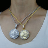 Iced Out Allah Necklace Pave Zircon CZ Pendant