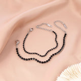 Sparkly Zircon Charm Bracelet 316L Stainless Steel
