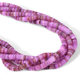 4-6mm Natural Shell Beads Heishi Flat Dyed Bead for DIY Necklace Bracelet