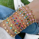 Heart Red Pink Mix Colour Bracelet, Fashion Boho Jewelry Party Summer Beach Gift