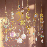 Crystal Suncatcher Boho Decor Evil Eye Window Prism Witchy Party Gift