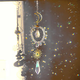 Crystal Suncatcher Boho Decor Evil Eye Window Prism Witchy Party Gift