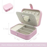 Macaron Jewelry Holder Case PU Travel Portable Jewelry Organizer