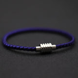 Men Stainless Steel Rope Cord Bracelet Magnetic Boyfriend Gift