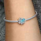 Running Heart People Charm for 925 Silver Bracelet DIY Jewelry